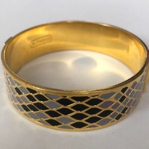 Snakeskin Coach Bangle Bracelet